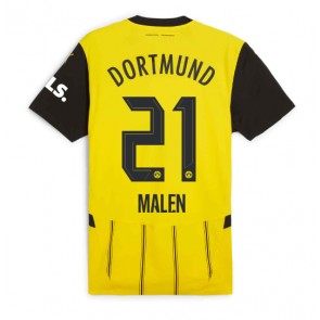 Borussia Dortmund Donyell Malen #21 Domácí Dres 2024-25 Krátký Rukáv